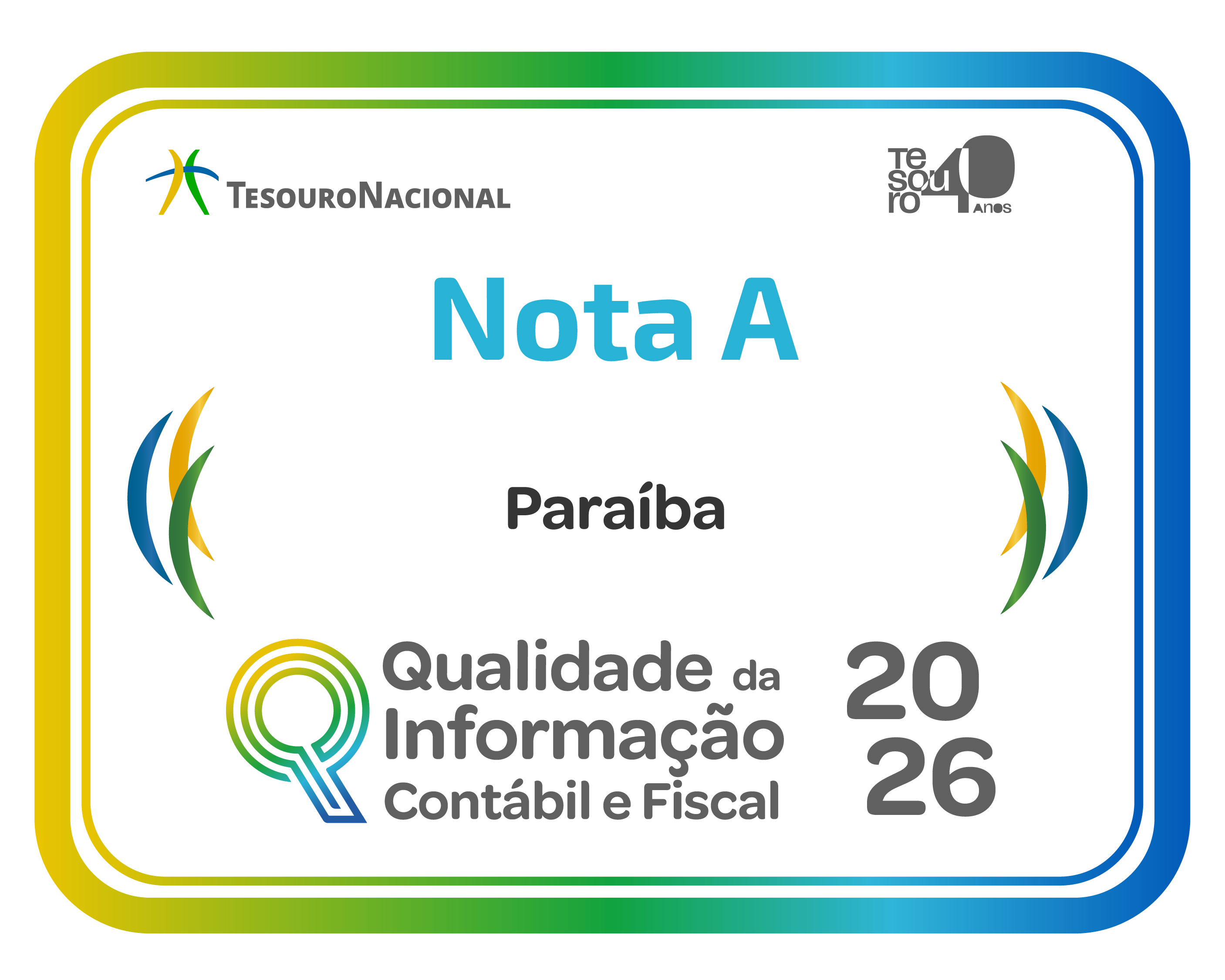Selo Nota A Tesouro Nacional 2026